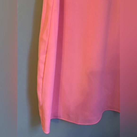 EVERLY Lace-Up Dress peachy pink spring summer easter simple classic tie up - Picture 2 of 7